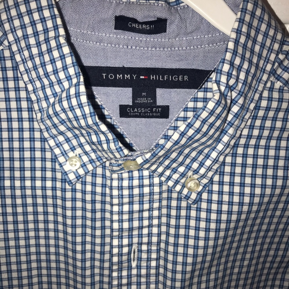 Tommy Hilfiger plaid button down shirt